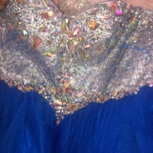 blue prom dress
